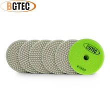 BGTEC-almohadillas de pulido flexibles, discos de lijado para granito, mármol y cerámica, 1500mm, 4 pulgadas, 6 uds., #100 2024 - compra barato
