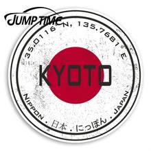 Jump Time Kyoto Japan Vinyl Stickers - Japanese Flag Fun Sticker LuggageWaterproof Car Decal Trunk Car Accessories 2024 - buy cheap