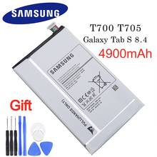 Батарея EB-BT705FBC EB-BT705FBE для Samsung GALAXY Tab S 8,4 T700 T705 планшетный аккумулятор 4900mAh SAMSUNG оригинальный аккумулятор 2024 - купить недорого