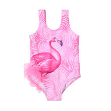 3-6Y Toddler Kids Baby Girls Flamingo Bikini Swimwear Swimsuit Bathing Suit Beachwear Children's Swimsuit Baby Clothes 2024 - buy cheap