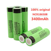 2021 original novo ncr18650b 3.7v 3400 mah 18650 bateria recarregável de lítio para baterias de lanterna elétrica 2024 - compre barato