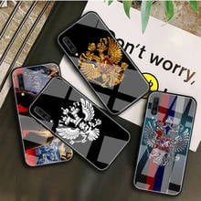 Capa de celular em vidro temperado para samsung, com emblema da rússia, para os modelos galaxy a, 10s, 10e, 20s, 20e, 30s, 40, 50s, 60, 70, 80, 90, 6, 7, 8 2024 - compre barato