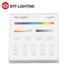 Painel de energia da bateria seca sensível tocando o controlador remoto para a única cor cct rgb rgbw rgb + cct conduziu a luz de tira 4 zona 2024 - compre barato