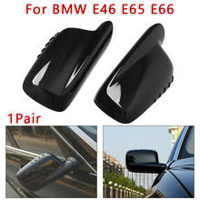 1 Pair Car Rearview Mirror Covers Left+Right For BMW E46 E65 E66 745i 750i 51167074235 51167074236 Mirror Cover Mirror Cover 2024 - buy cheap