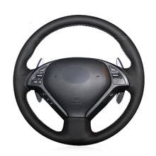 Hand-stitched PU Faux Leather Car Steering Wheel Cover for Infiniti G G25 G35 G37 EX EX35 EX37 Q Q40 Q60 QX50 Nissan 2024 - buy cheap