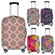 Fundas de equipaje de viaje estilo Mandala Floral, cubierta protectora elástica contra el polvo para maleta de 18 ''-32'', accesorios de viaje 2024 - compra barato