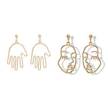 1pair Fashion Bohemian Punk  Earrings Jewelry Face hand drop earring  Best Gift for Women Girl E005 2024 - buy cheap