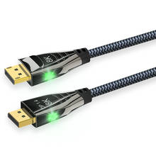 DisplayPort Ultra 8K 4K Copper Cord DP 1.4 8K@60Hz 4K@144Hz High Speed 32.4Gbps HDCP 3D DP to DP Cable with LED Indication 2024 - buy cheap