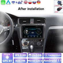 4 Core Car Dvd Multimedia Player For VW Volkswagen Golf 7 Bt Wifi Gps Audio Radio Stereo Support DVR Back Up Camera Carplay 2024 - buy cheap