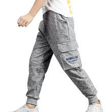 Pants For Boy Letter Cotton Sweatpants Boy Casual Cargo Pants For Children Fashion Teenage Kid Sport Pants For Boy 6-14 Year 2024 - buy cheap