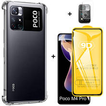 Silicon Case poco m4 pro 5g Case+Glass For Xiaomi Poco X3 Pro NFC GT Shockproof cover poco f3 coque pocom3 Bumper Poco X4 Pro 5G 2024 - buy cheap