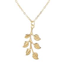 MissCyCy 2020 New Leaves Pendant Necklace For Women Simple Temperament Trend Clavicle Alloy Chain Necklace Jewellery Gift 2024 - buy cheap