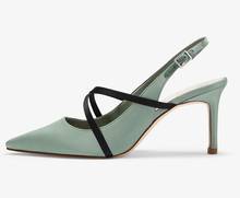 LOVIRS Womens Pointed Toe Ladies Cross Straps Pumps Slingback High Heels 8.5cm Shoes Plus Size 5-15 2024 - buy cheap