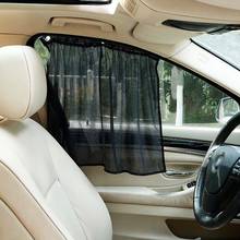 1Pair Car Sun Shade Window SunShade Drape Visor Valance Curtain Windshield Sunshade Adjustable Foldable Car Styling 2024 - buy cheap