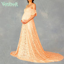 Maternity Long Dress For Photo Shoot Pregnancy Dress Pregnant Women Elegant Lace Maxi Gown Dresses Photography Prop Baby Shower 2024 - buy cheap