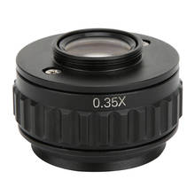 Adaptador de interface de câmera com microscópio trinocular, acessório para microscópio estéreo de câmera com lente de montagem de microscópio embutida de 0.35x 2024 - compre barato