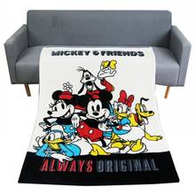 Disney-mantas Súper suaves con texto de Mickey y Minnie Mouse para bebé, funda para dormir, 100x140cm, liquidación 2024 - compra barato