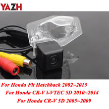 Беспроводная Автомобильная камера заднего вида YAZH Wire для Honda CRV CR-V Fit Hatchback 2002 ~ 2015 GPS резервная камера ночного видения 2024 - купить недорого