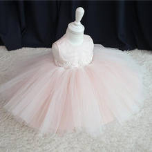 Pink Lace Baptism Dress for Baby Girl Newborn Infant Princess Clothing 1 Year Birthday Party Toddler Christening Wedding Gown 2024 - buy cheap