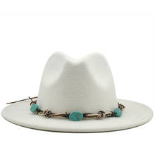 Фетровая шляпа с широкими полями для мужчин и женщин, мягкая фетровая шляпа с пряжкой на ремне, вечерние шапки в джазовом стиле, розовые, черные, X XL 2024 - купить недорого