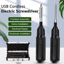 3.6V Mini Electric Screwdriver Set Rechargeable USB Cordless Power Screw Driver Electric Screwdrivers Household Power Tools 2024 - buy cheap