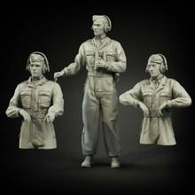 1/35  ancient Tank Crew (3 figures)   Resin figure Model kits Miniature gk Unassembly Unpainted 2024 - buy cheap
