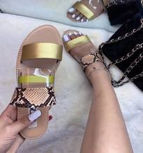 Snake totem three-layer non-slip outdoor slippers 2020 women fashion wild wild beach shoes sandals flat bottom ladies slippers 2024 - buy cheap