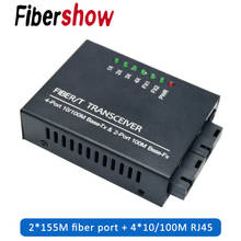 Ethernet Fiber switch 4 RJ45 2 SC Optical Media Converter Single Mode fiber Port 10/100M 2024 - buy cheap