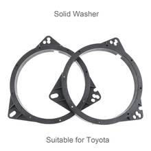 2Pcs/Lot Speaker Gasket Solid Washer Adapters Brackets Speaker Mounts Plates for Nissan Toyota Cars Vehicle 6.5 Inch Tripod Hole 2024 - buy cheap