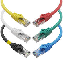 Ethernet-кабель Cat6, 10 футов (6 упаковок) LAN, Utp Cat 6, RJ45, сетевой шнур, патч, Интернет-кабель-10 футов 2024 - купить недорого