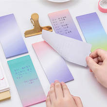 Kawaii Gradient Block Post Memo Pad Sticky Note Paper Memopad Sticker Cute Flash Study Card Stationary School Office Accessory 2024 - buy cheap