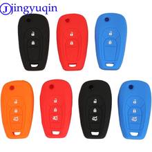 jingyuqin Silicone 2/3 Button Remote Car Key Shell Fob for Chevrolet Cruze Aveo 2014-2018 Car Key Case Folding Flid 2024 - buy cheap