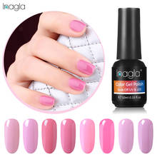 Inagla 10ML Pink Colors Series Gel Nail Polish Soak off UV LED Nail Polish Lacquer Varnish Top Base Coat Nail Art Manicure Salon 2024 - buy cheap