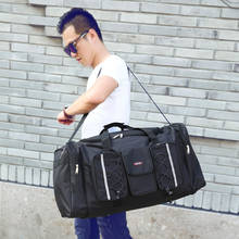 Men's Travel Bag Waterproof Polyester Handbag Men's Travel Gunny Bag Shoulder Bag Cube Large Capacity One Shoulder Handbag Men 2024 - buy cheap