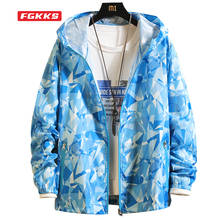 Мужская Солнцезащитная куртка FGKKS, дышащая куртка для пар, большие размеры 5XL, весна-осень 2021 2024 - купить недорого