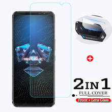 Vidro temperado 2 em 1 para asus rog phone 5, protetor de tela e filme de lente da câmera para asus rog phone 5, vidro protetor 2024 - compre barato