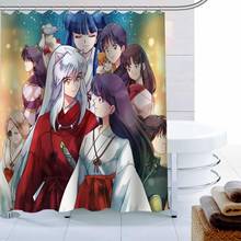 Anime InuYasha Shower Curtain Palm Decor Waterproof Polyester Fabric Bath Curtain 180X180cm Eco-friendly Bathroom Curtain 2024 - buy cheap