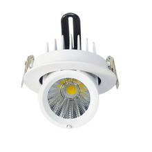 Ângulo ajustável regulável recesso downlight lâmpada de teto 10 w 15 25 led cob ponto luz ac110/220 v luz teto 2024 - compre barato