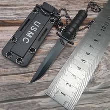 Lightweight portable knife, stainless steel straight knife sharp and durable, barbecue camping outdoor survival knife,knife case 2024 - buy cheap