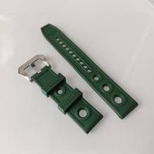 STEELDIVE-Correa de goma para reloj, banda de repuesto de 20mm, 22mm, color verde y azul 2024 - compra barato