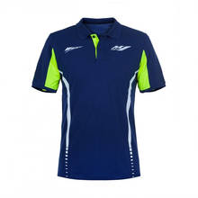Camisa polo para motocicletas, nova blusa azul de corrida gp para yamaha m1 2024 - compre barato
