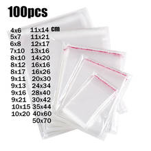 Wholesale Thick Transparent Self-adhesive Cello Poly Bags Clear Plastic Cellophane Packing Bakery Cookie Cards Gift  OPP Bag 2024 - buy cheap