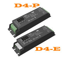 Decodificador dmx 12v 24v 36v dc 8a 1152w 4 canal de tensão constante cv dmx512 rdm decodificador 4ch para rgbw conduziu a luz de tira D4-E D4-P 2024 - compre barato