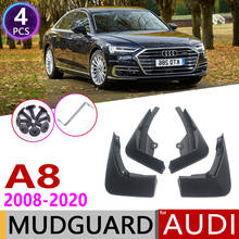 Mudflap para Audi A8 D3 D4 D5 2008 ~ 2020 Lamas Lamas do Respingo Flaps Fender Flap Mud Guard Acessórios 2009 2010 2011 2015 2018 2019 2024 - compre barato