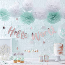 6inch 15cm Tissue Paper Pom Poms Flower Ball Pompom For Home Garden Wedding Baby Shower Birthday Decoration Kids DIY Crafts 2024 - buy cheap