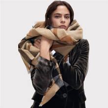 Winter Scarf Women Soft Cashmere Scarves Wraps Tassel Shawl Thicken Warm Unisex Basic Blanket Tartan Plaid Pashmina Stoles 2024 - buy cheap