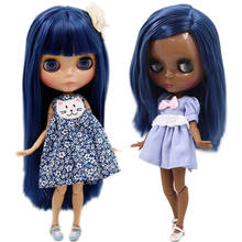 ICY DBS Blyth doll No.BL6221 Blue hair JOINT body Super Black and Tan skin 1/6 BJD Neo 30cm 2024 - buy cheap