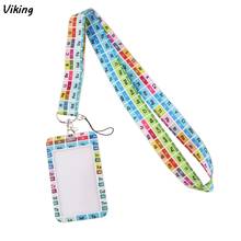 G1430 Periodic Table Lanyard Credit Card ID Holder Bag Student Travel Bank Bus Business Card Cover Badge 2024 - buy cheap