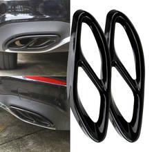 Exhaust Pipe Tail Cover Trim Automobiles Tail Throat Decor Frame For Mercedes Benz A B C E GLE GLS Car Ornament Car Styling 2024 - buy cheap