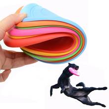Funny Silicone Flying Saucer Dog Cat Toy Dog Game Soft Pet Flying Discs Resistant Chew Puppy Training Interactive Dog Supplies 2024 - buy cheap